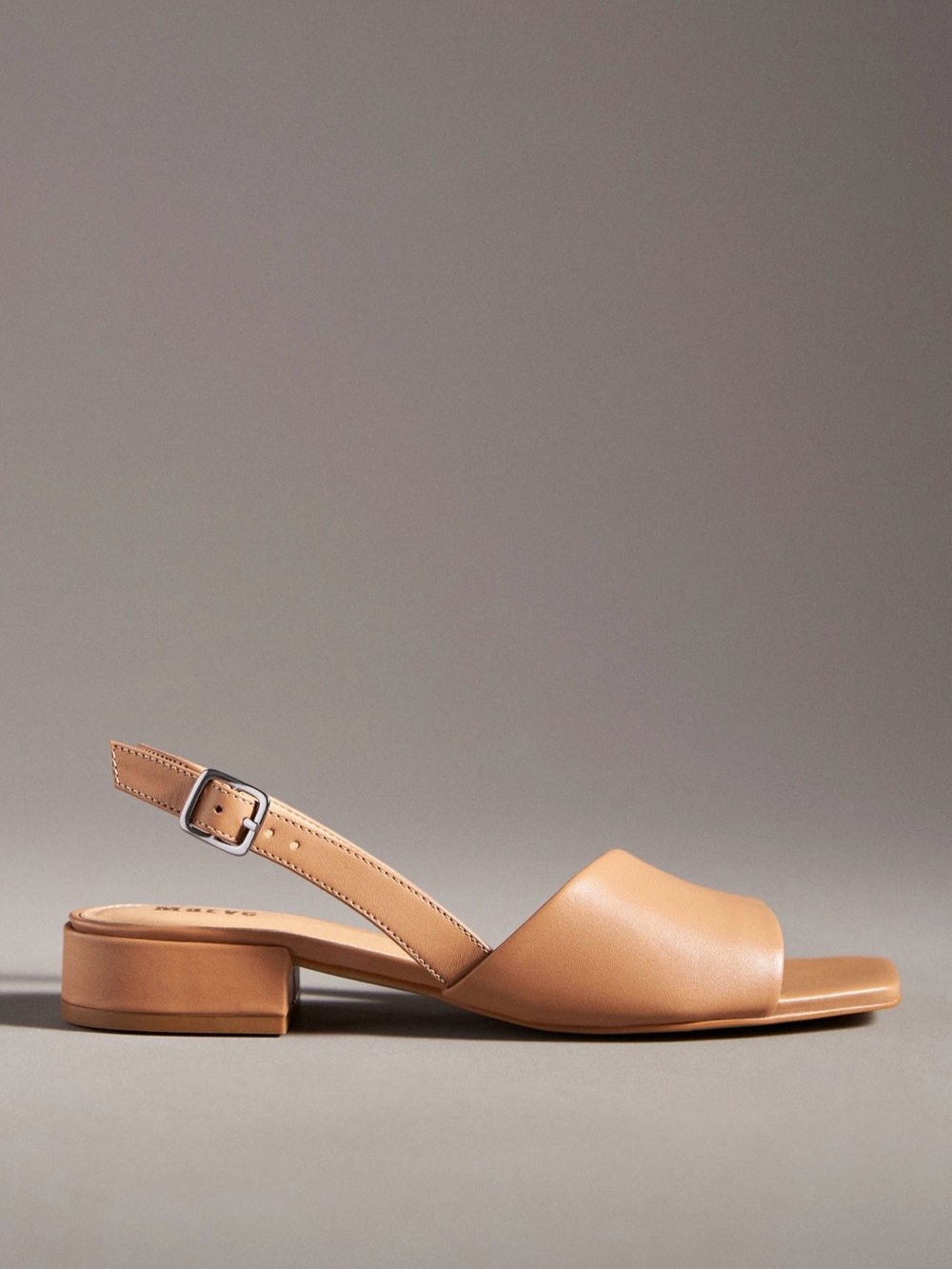 Anthropologie Maeve Asymmetric Slingback Leather Heels